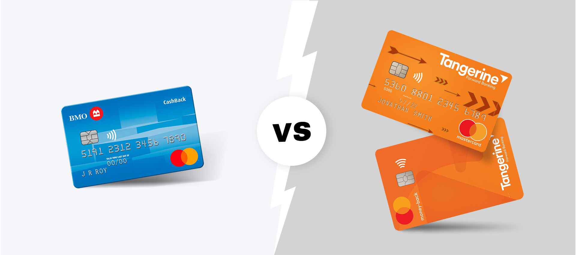 BMO cashback mastercard vs. tangerine cashback mastercard